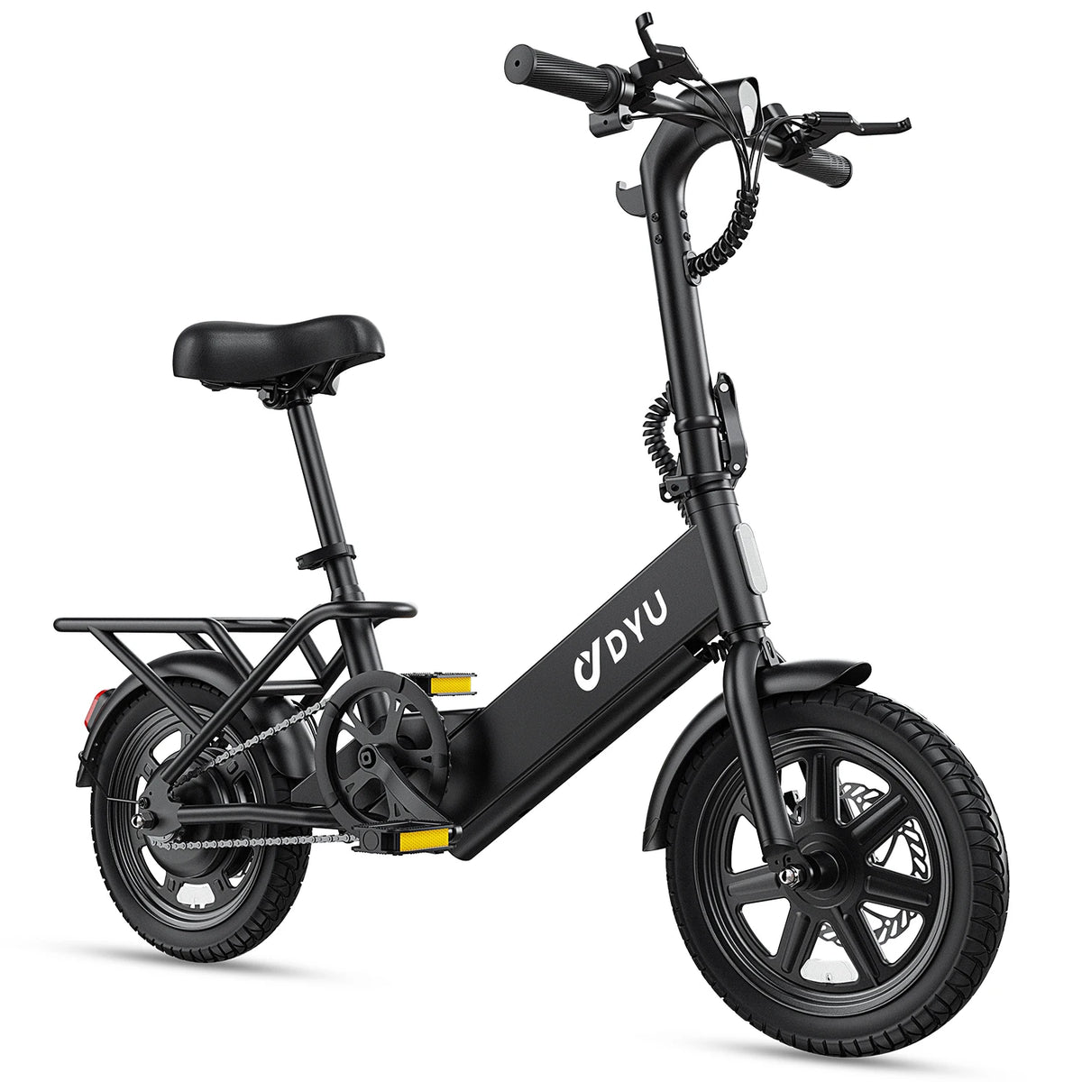 DYU C3 14" Folding Electric Bike | 500W Peak, 20mph City E-Bike