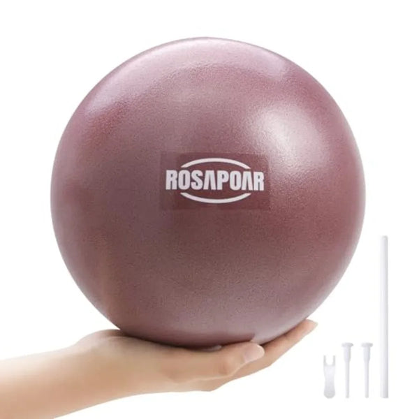 Pink Mini Exercise and Anti-Burst Yoga Ball for Core