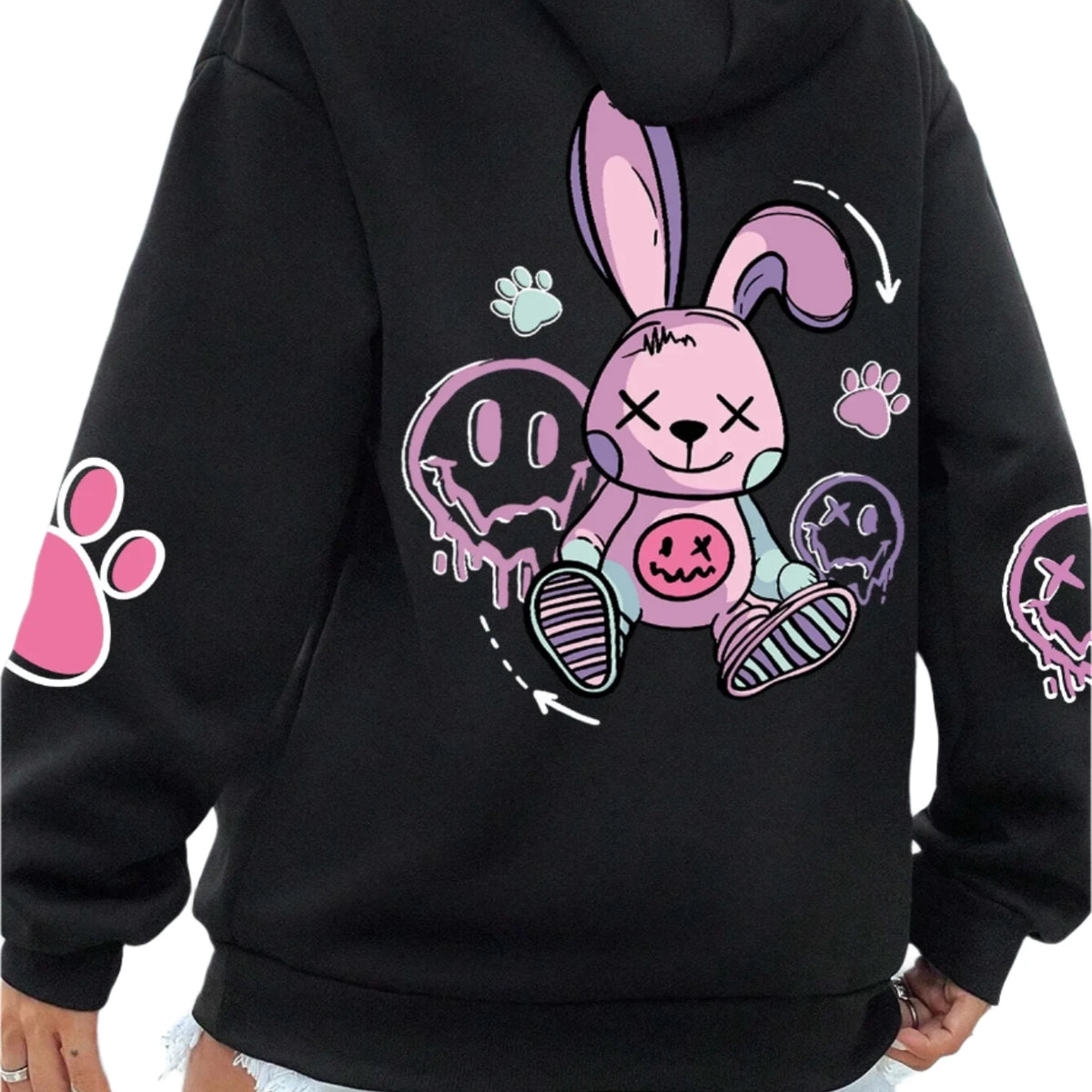 Women's Printed Fleece Hoodie
