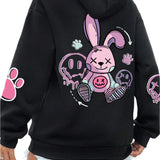 Women's Printed Fleece Hoodie
