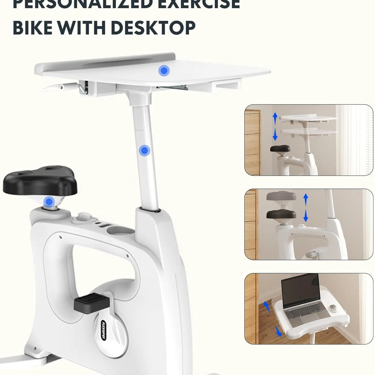 3-IN-1 Exercise Bike,Under Desk