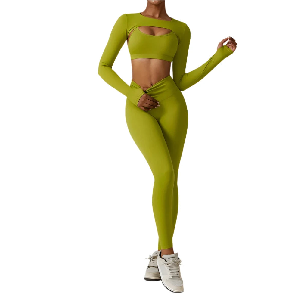 Breathable Workout Set with Leggings
