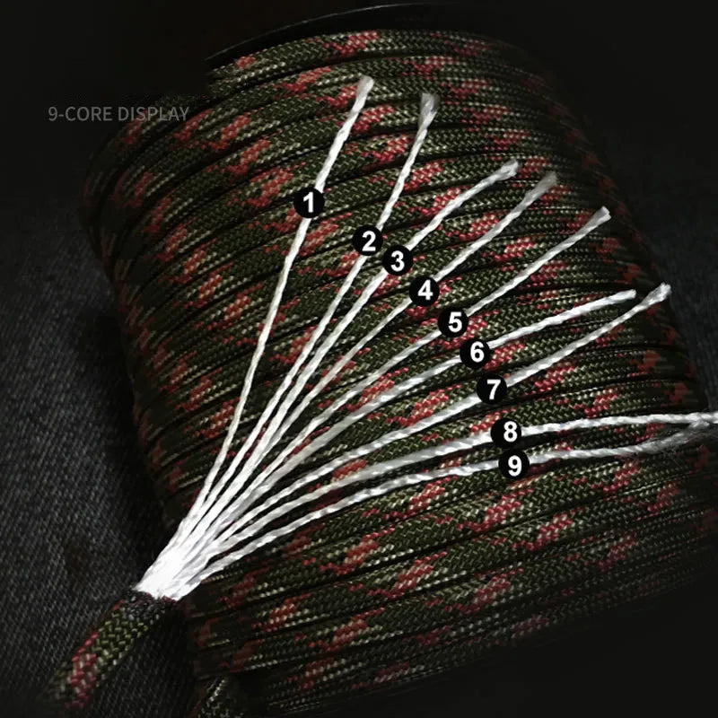 Military Standard Paracord Rope Outdoor Survival Cord