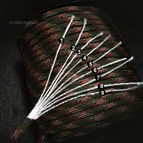 Military Standard Paracord Rope Outdoor Survival Cord