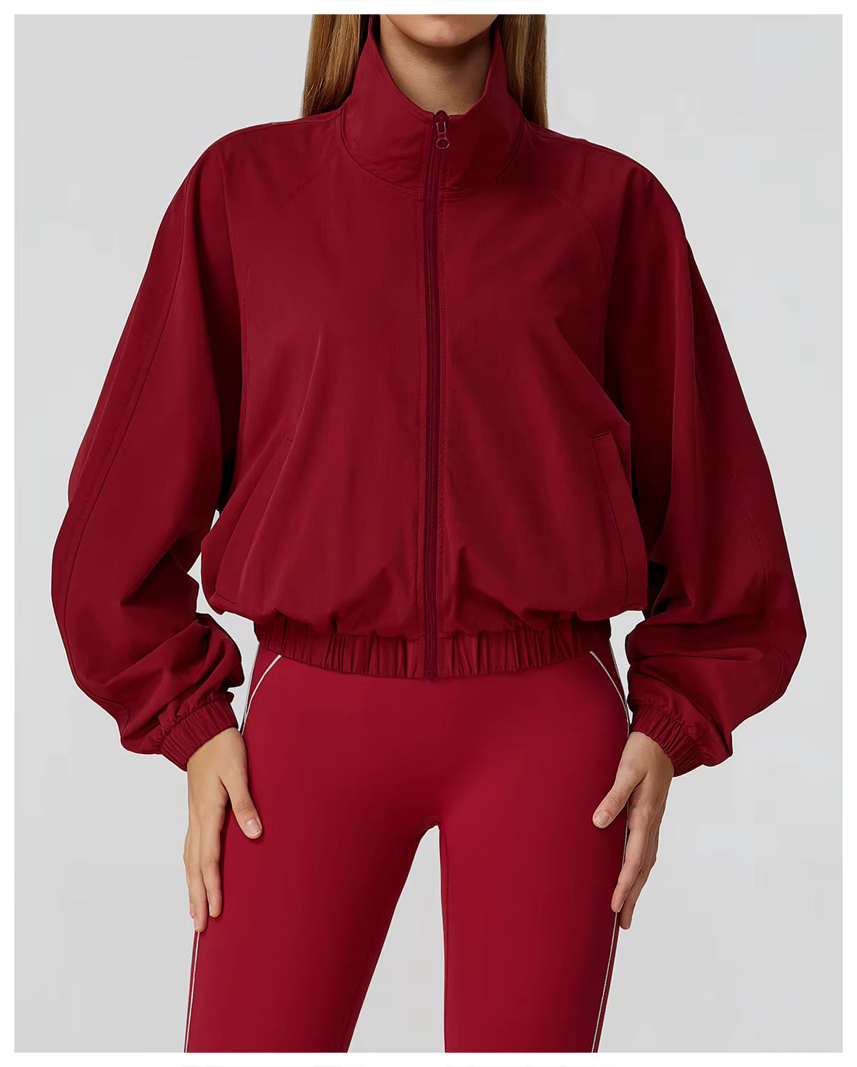 Gym & Fitness Jacket: Long Sleeve Yoga Top with PocketsWomen's Jackets & Hoodies24 Hour Sport