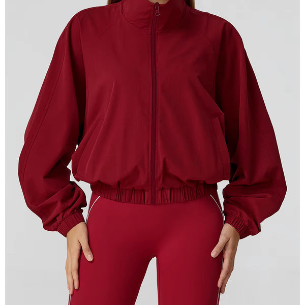 Gym & Fitness Jacket: Long Sleeve Yoga Top with PocketsWomen's Jackets & Hoodies24 Hour Sport