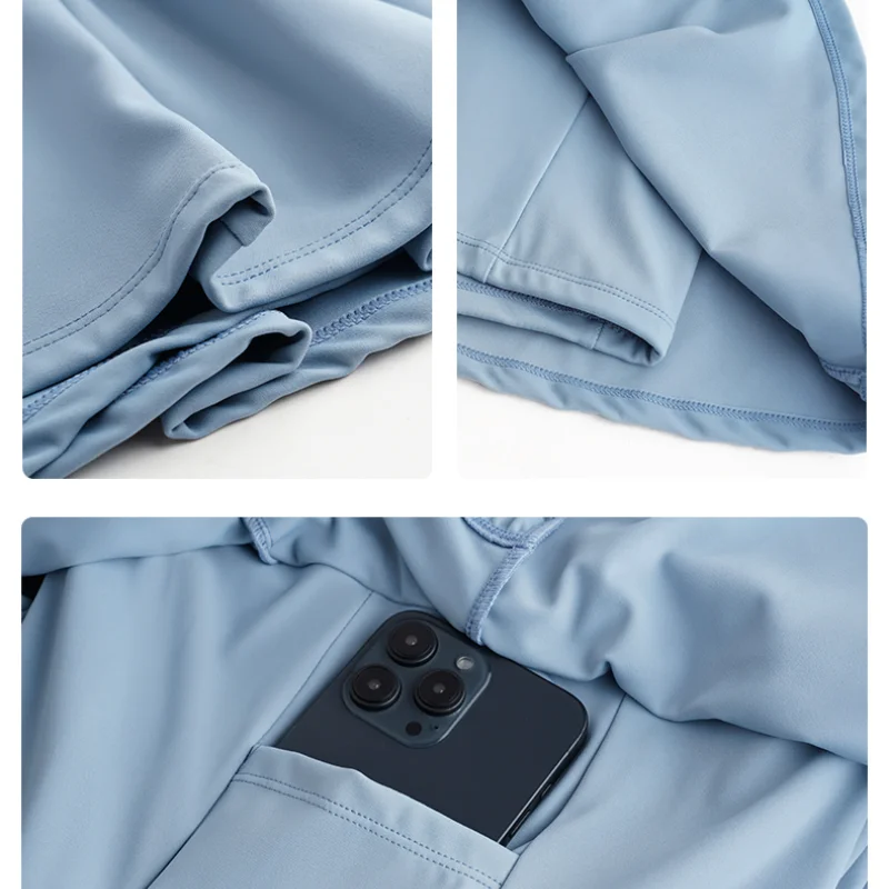 2-Piece Tennis Skirt & Jacket Set: Golf, Yoga & Streetwear