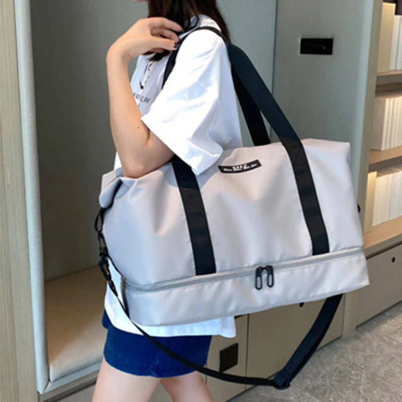 Gym Bag with Shoe Compartment