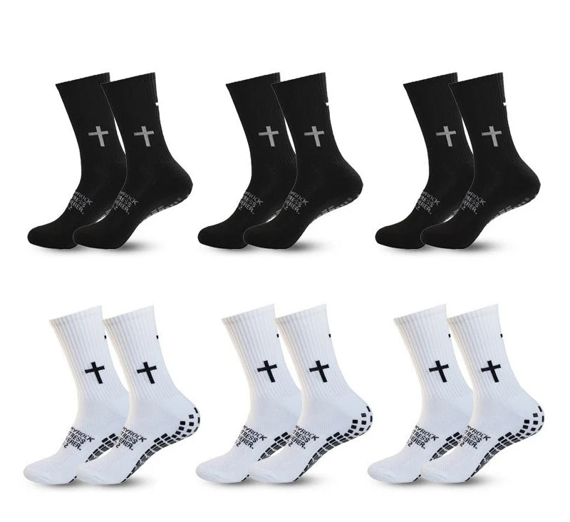 Anti-Slip Athletic Performance Socks for Soccer, Basketball & Tennis