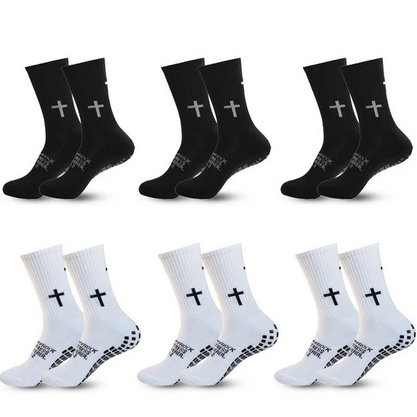 Anti-Slip Athletic Performance Socks for Soccer, Basketball & Tennis