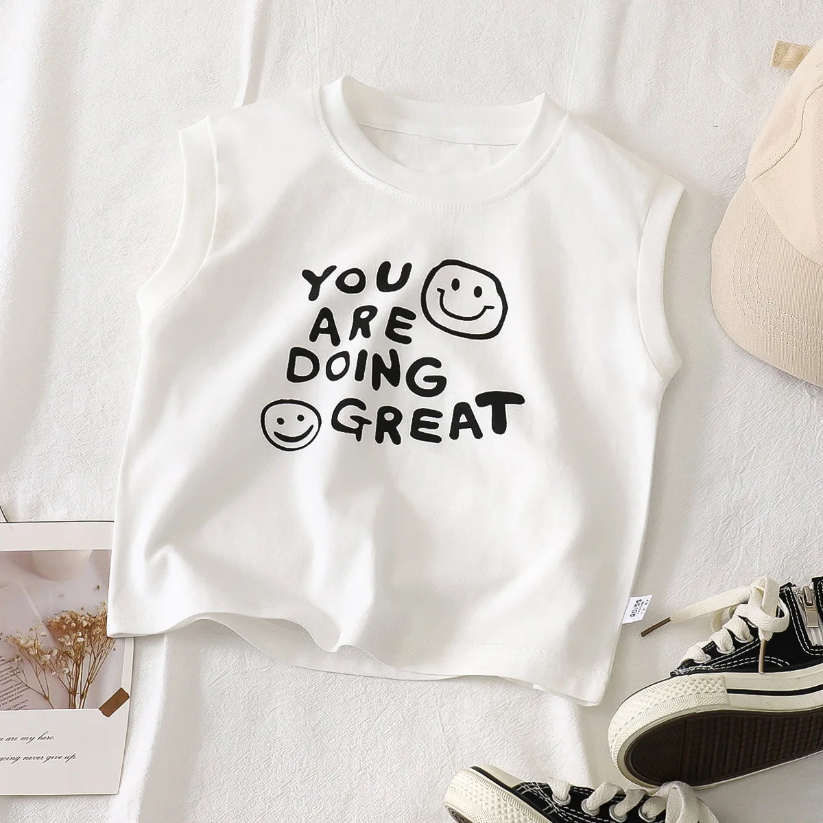 Comfortable Kids' Sleeveless Cotton Vests for Summer