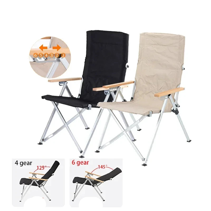 Lightweight Wooden Camping Chair for Outdoor Relaxation