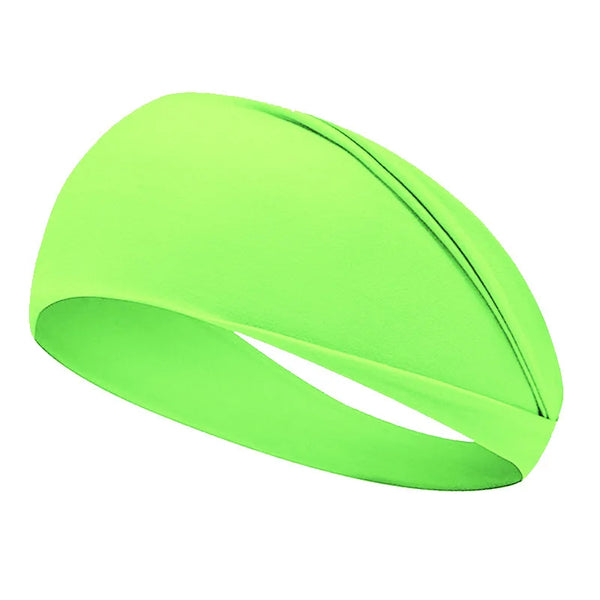 Fluorescent Wide Yoga Headband: Non-Slip Sweatband