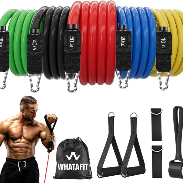 Resistance Bands Set for Home Gym, Therapy & Strength