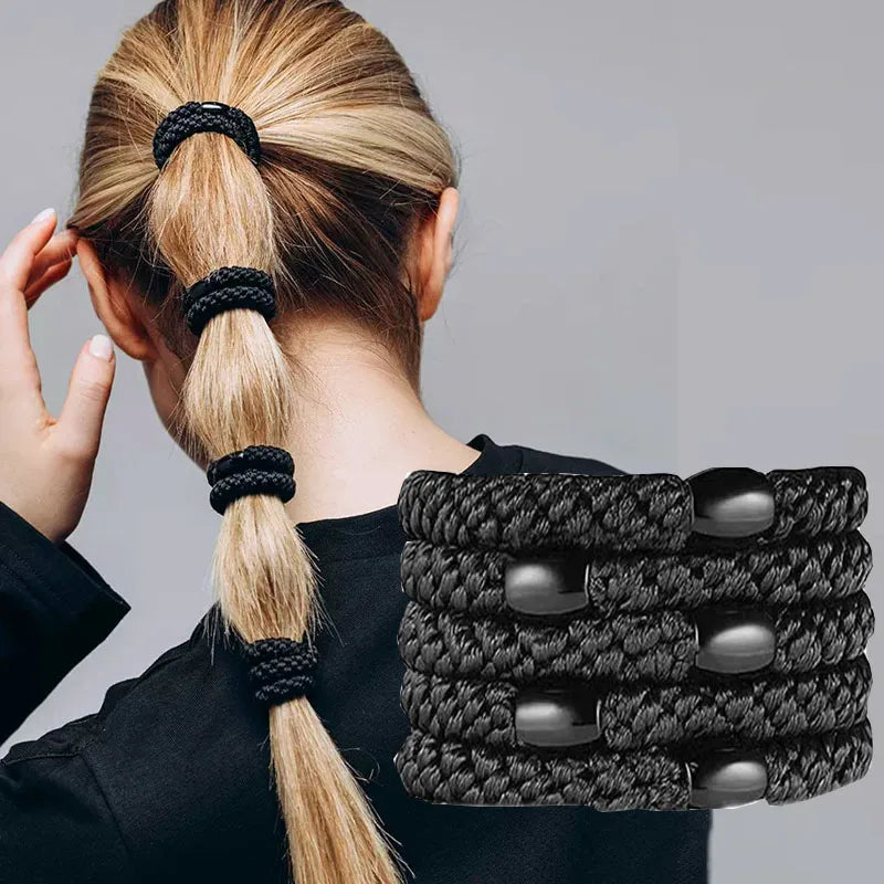 Braided Elastic Hair Ties – 5-Piece Set