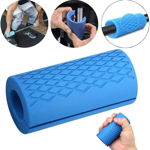 Thick Bar Grips for Dumbbells & Barbells Non-Slip Silicon