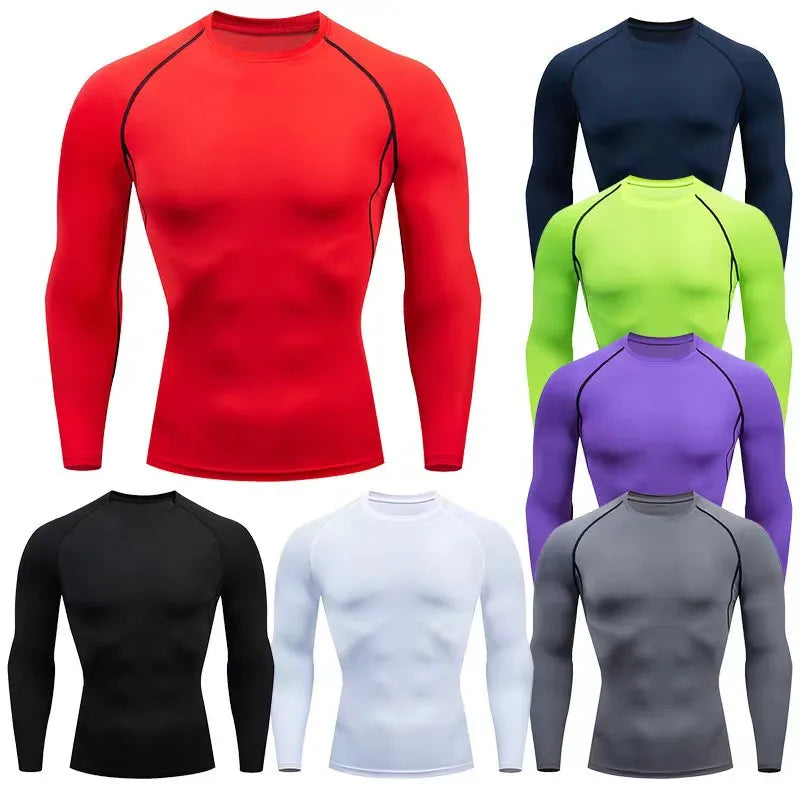 Long-Sleeve Fitness T-Shirt for Men