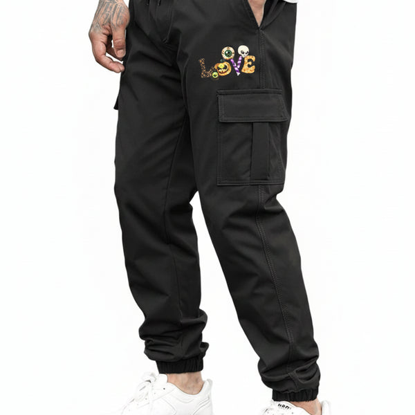 Men’s Outdoor Multi-Pocket Cargo Sweatpants