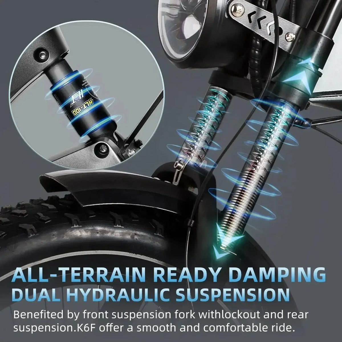 Ebike K6F 1000W 48V 25AH 20-inch mountain city adult electric bicycle 24 Hour Sport