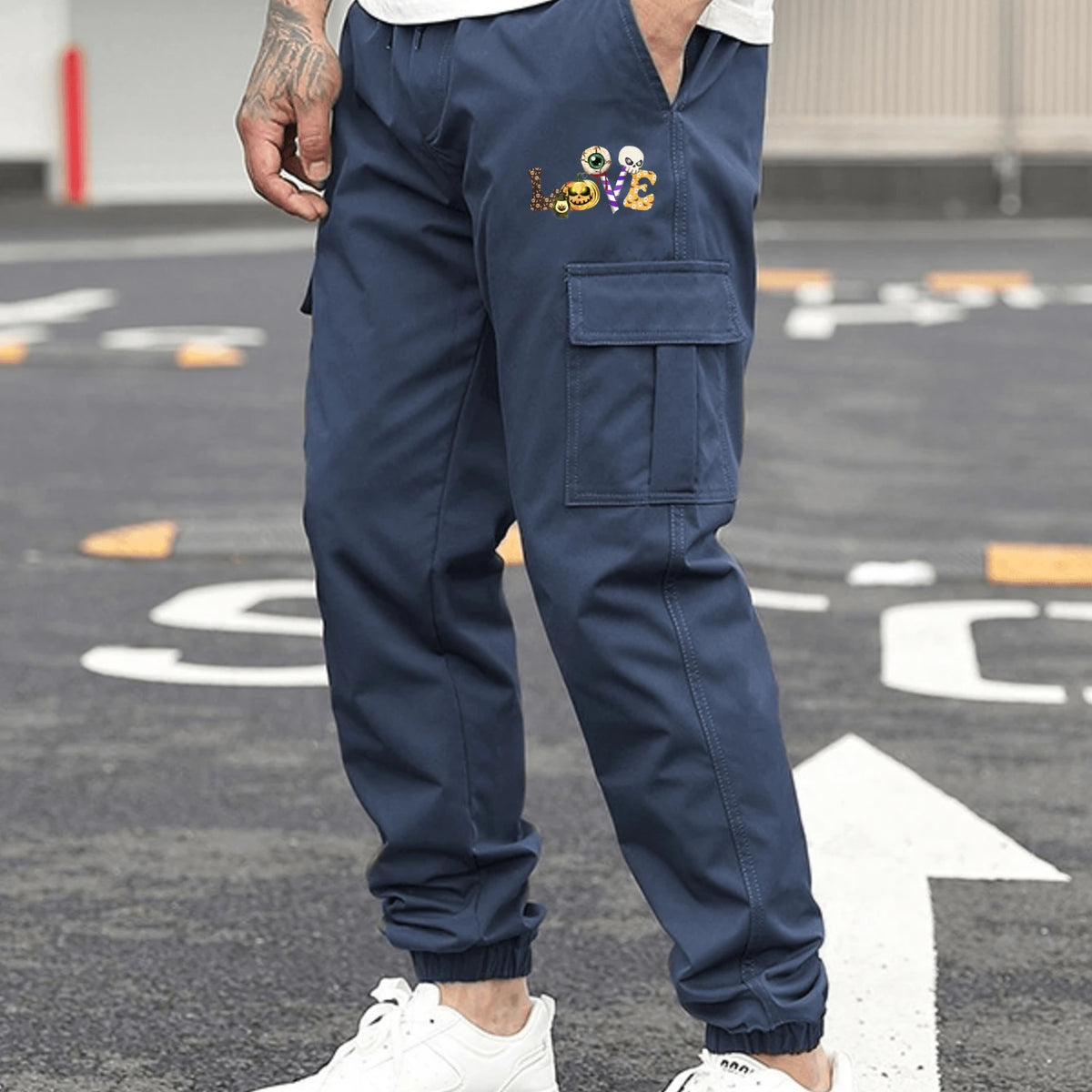 Men’s Outdoor Multi-Pocket Cargo Sweatpants