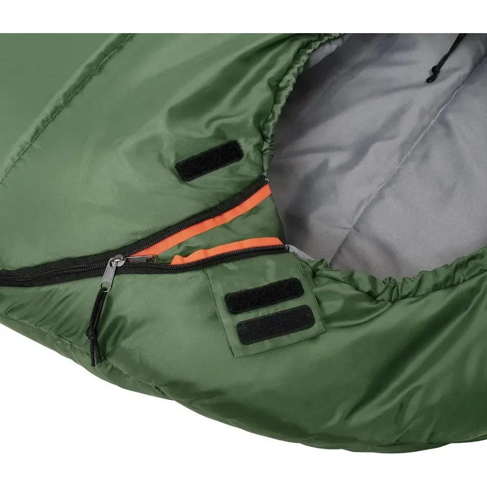 Olive Green Winter Camping Sleeping Bag