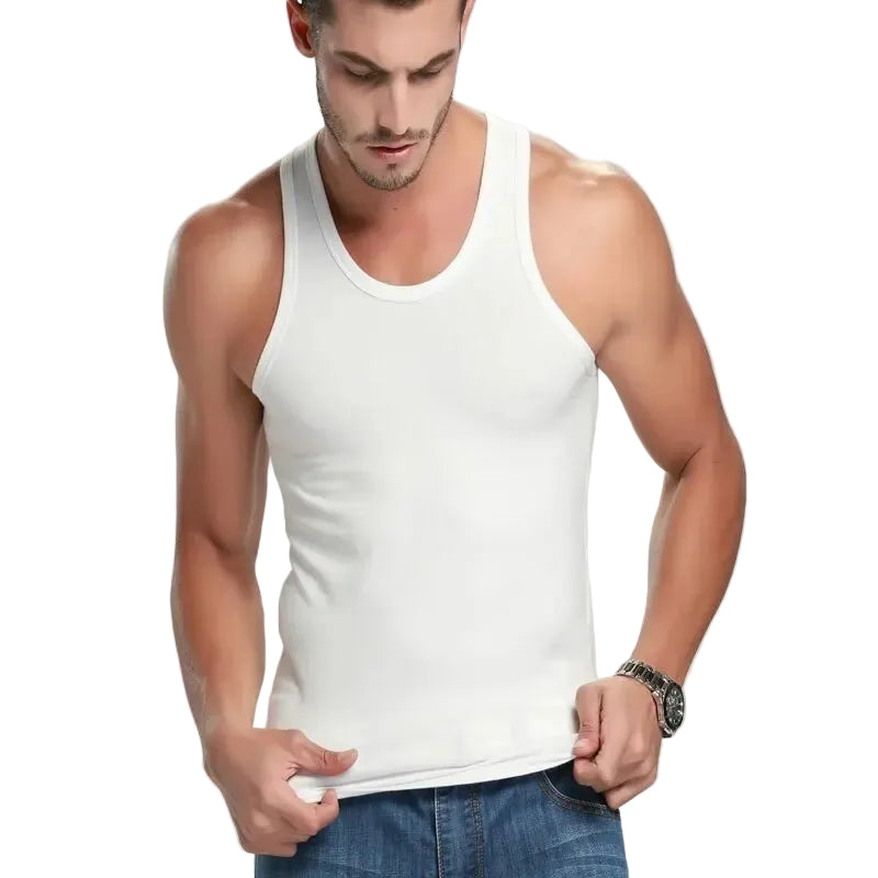 Men's Slim Fit Cotton Sports Tank Top Workout & Casual