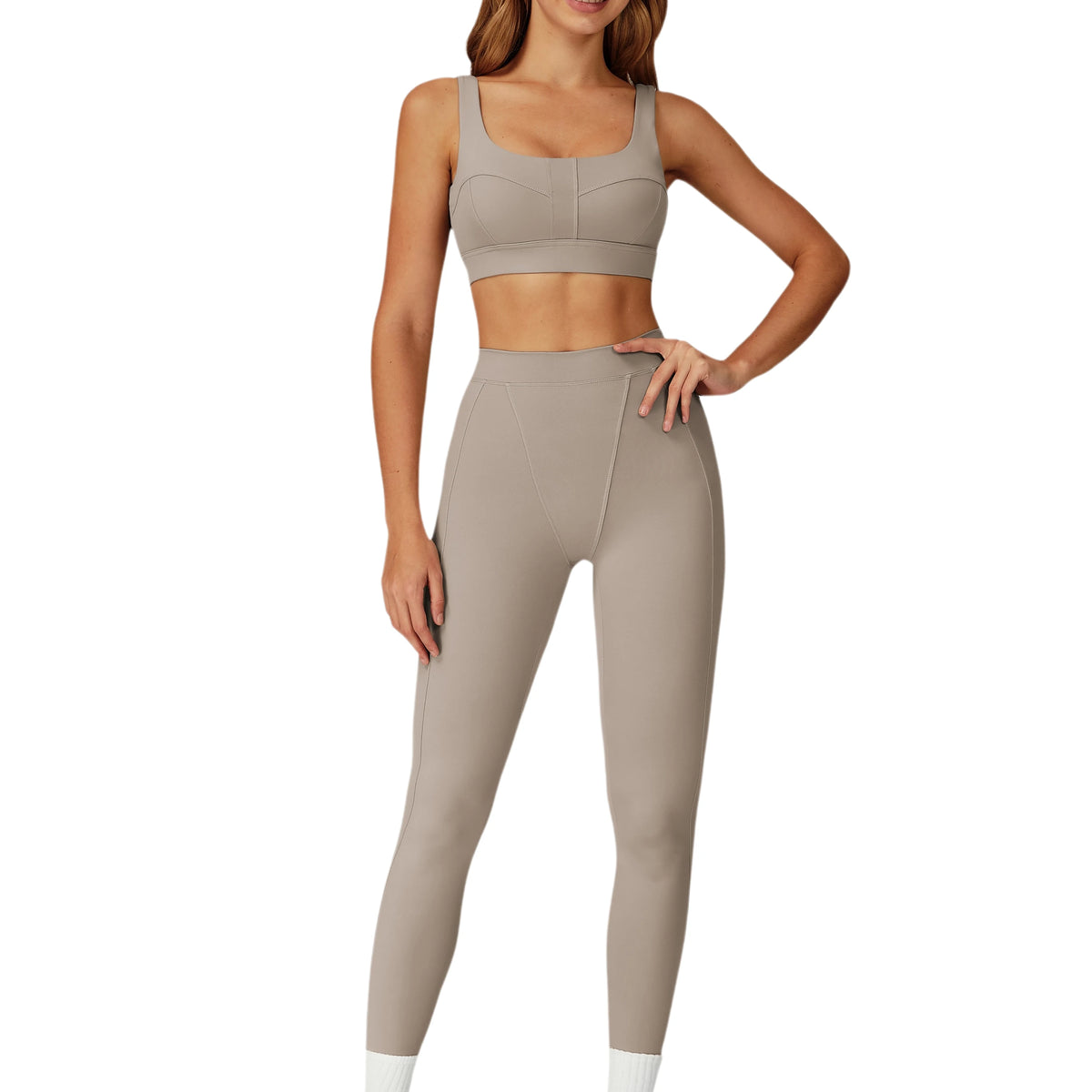 2-Piece Women's Gym Set: Sports Bra & Butt-Lifting Leggings