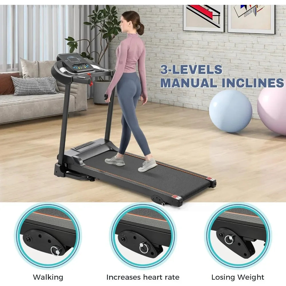 Compact Folding Treadmill with Incline