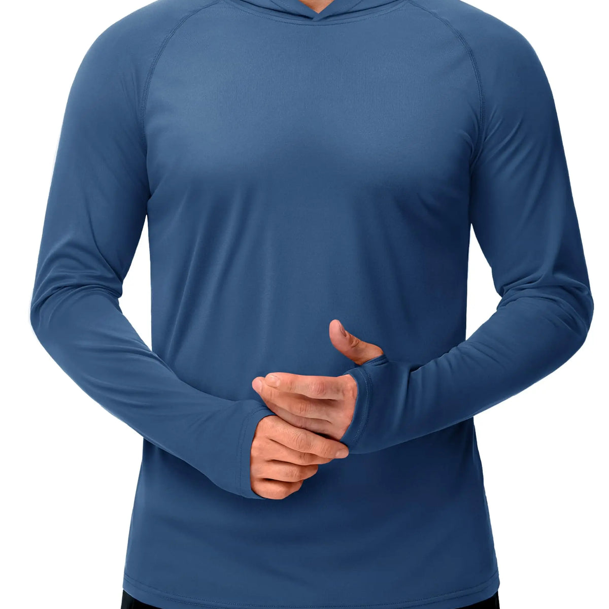 Men’s Long Sleeve Sun Protection Hoodie with UV-Proof