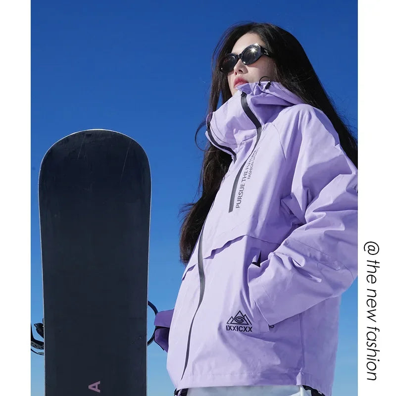 -30℃ Adult Ski Suit: Men's & Women's Jacket and Pants Set