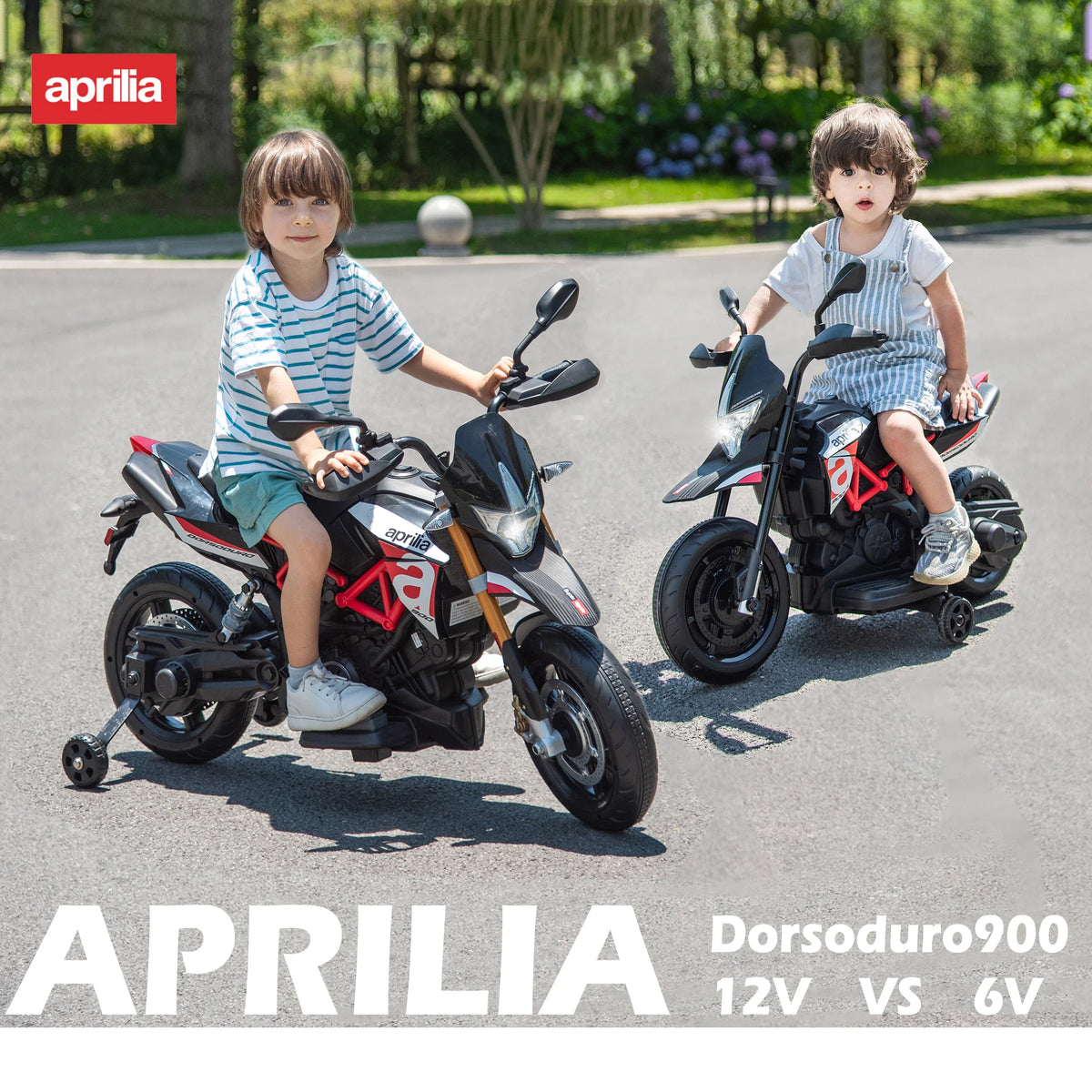 Spring-Suspended Electric Motorcycle for Kids