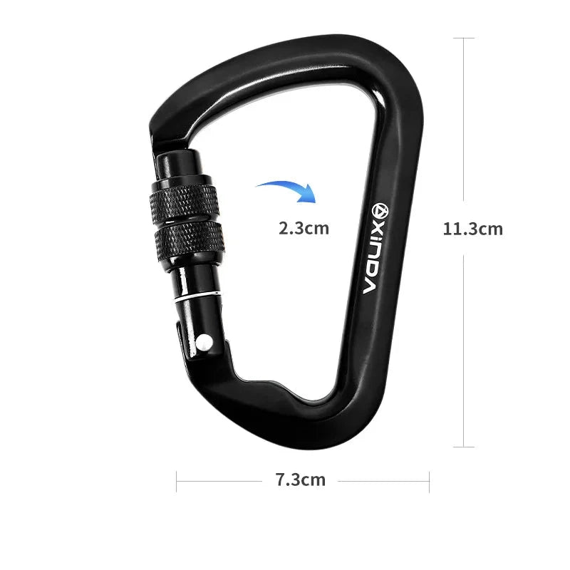 High-Strength Aluminum Carabiner: Perfect for Outdoor EnthusiastsSafety Accessories24 Hour Sport