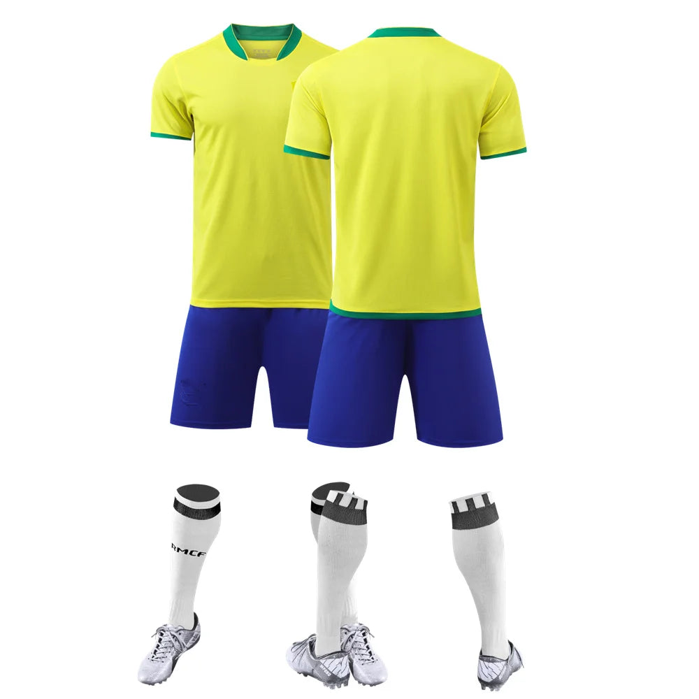 Youth Brazilian Football Jerseys and Shorts







