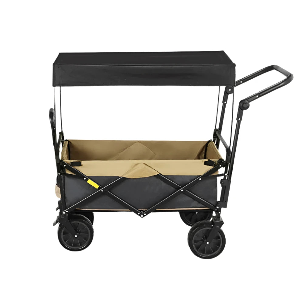 Versatile Folding Cart with Sun Shade
