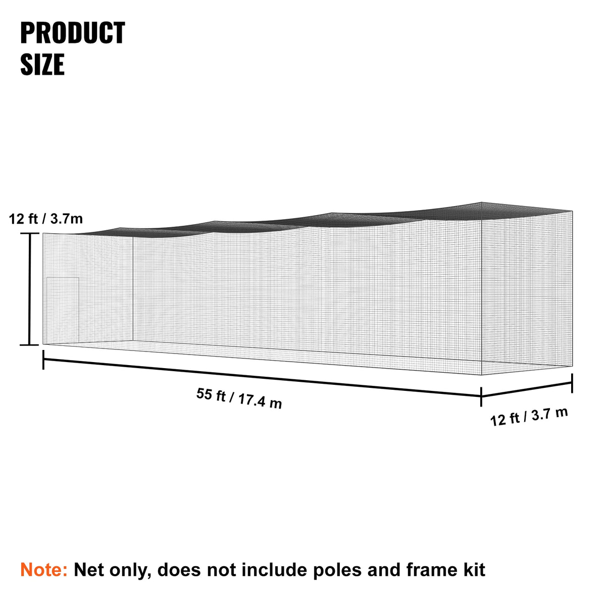 Professional Baseball Batting Heavy-Duty Portable Practice Net