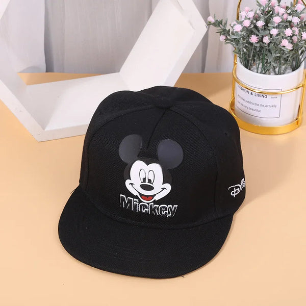 Disney Cute Mickey Mouse Baby Hat For Children Boy Girl Baseball Cap Fashion Kids Snapback Hip Hop Hat Children's Hats Caps 24 Hour Sport