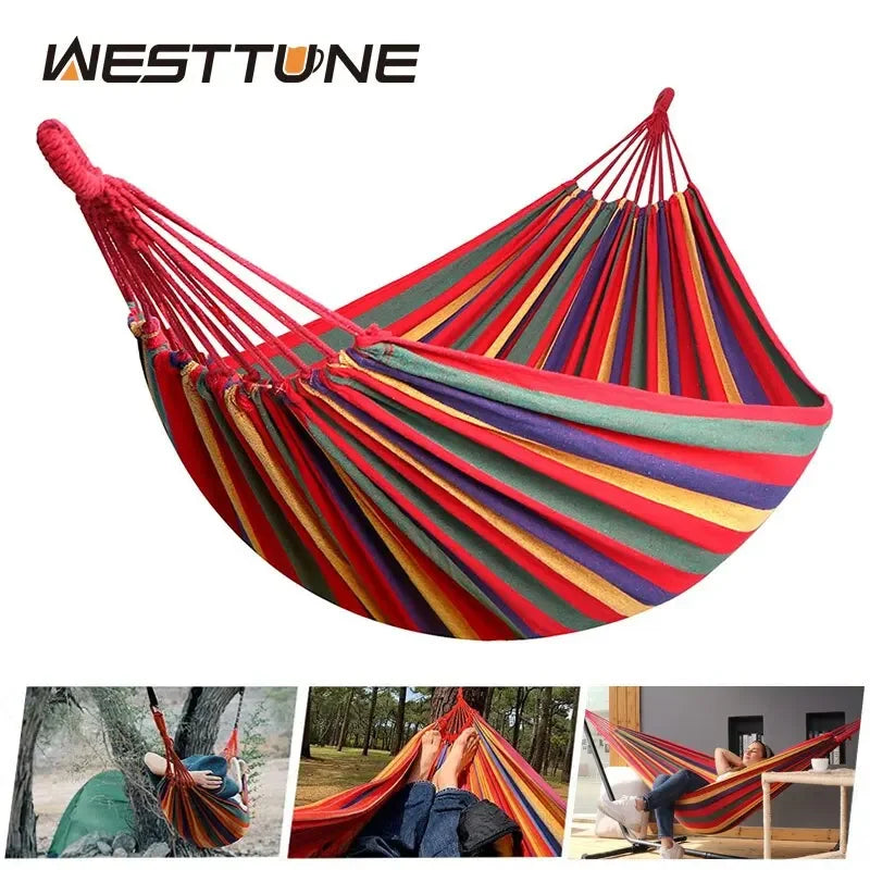 Camping Hammock with Tree Ropes