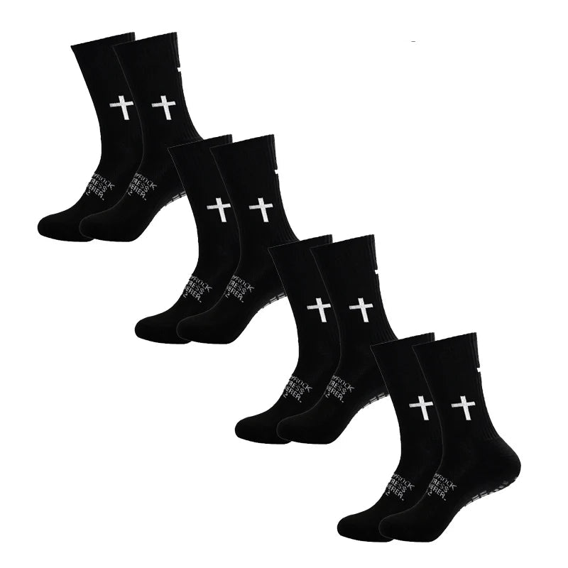 Anti-Slip Athletic Performance Socks for Soccer, Basketball & Tennis