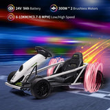24V Electric Ride-On Go Kart for Teens & Kids 8-11 | Dual 300W Motors