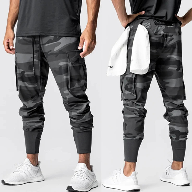 Men's Breathable, Stretchable Camouflage Sweatpants