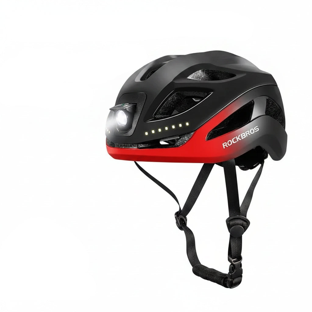 Adjustable Cycling Helmet with Rechargeable Type-C Safety Light