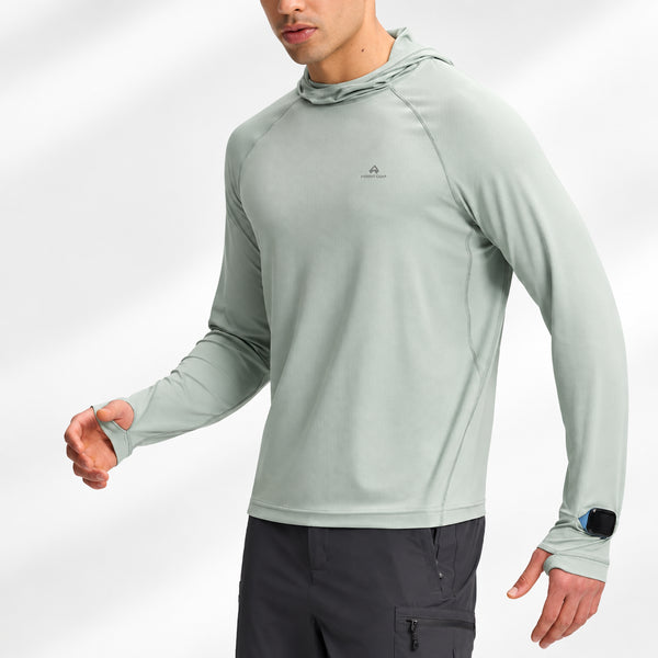 Men's Quick-Dry Sun Hoodie UPF Fishing & Hiking Shirt