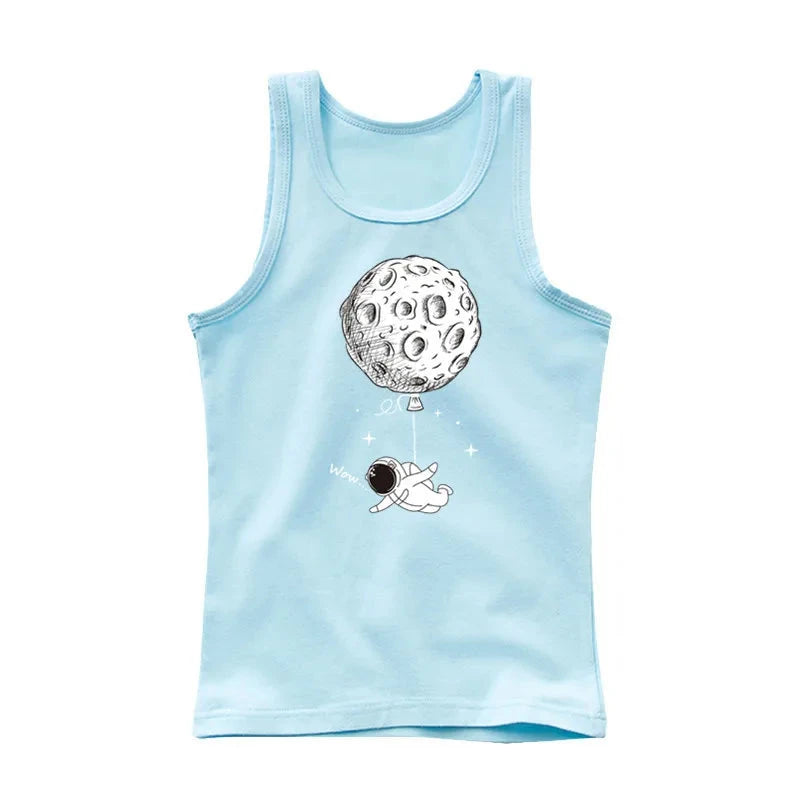 Baby & Toddler Boys Space Rocket Sleeveless T-Shirt
