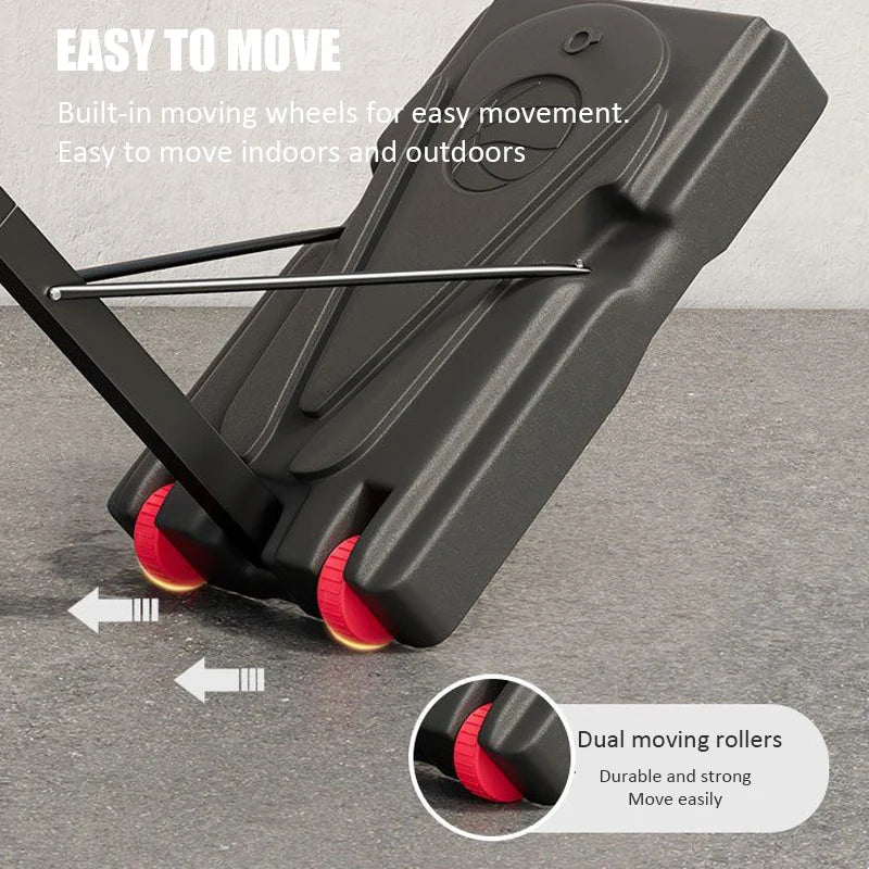 Adults Mobile Basketball Stand Kids Adjustable Basketball Hoop Indoor Outdoor Shooting Practice Basketballs Training Equipment24 Hour Sport