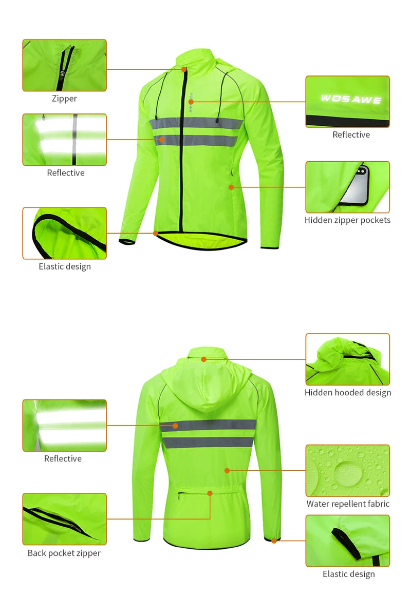 WOSAWE Cycling Windbreaker