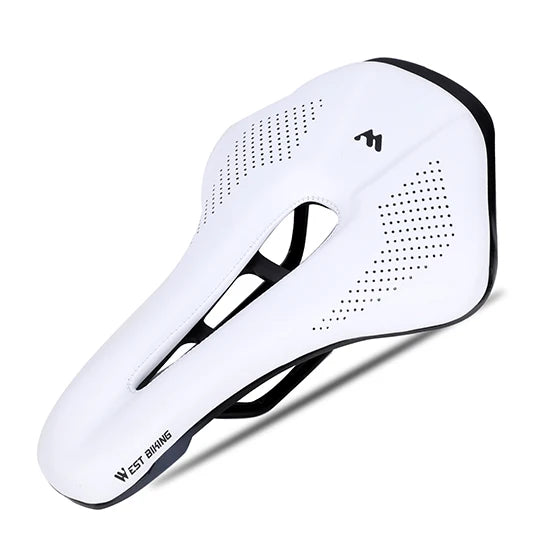 Bicycle Saddle with Central Cutout & Mounting Rails