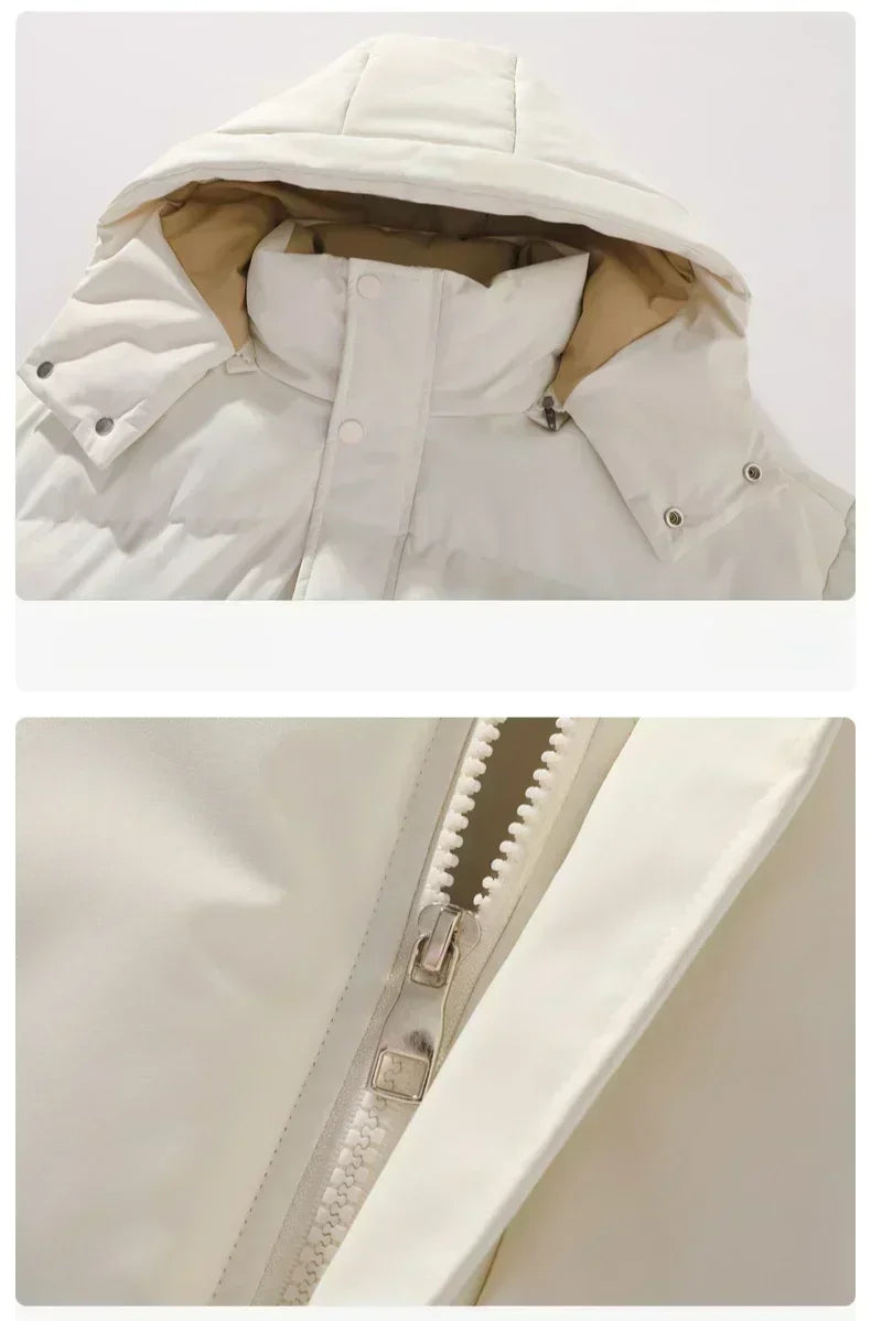 Versatile Winter Wear: Detachable Hood Jacket