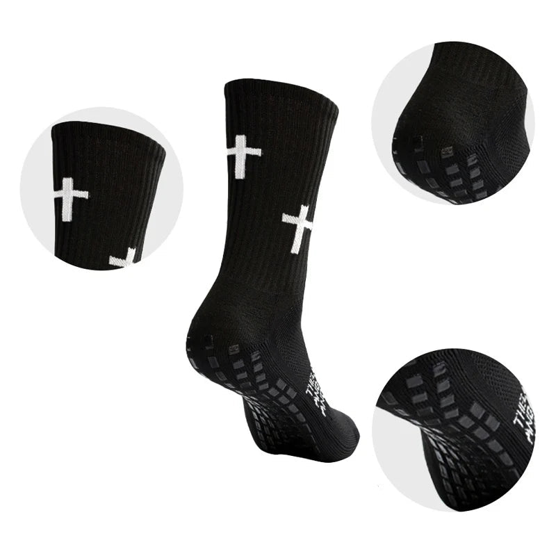 Anti-Slip Athletic Performance Socks for Soccer, Basketball & Tennis