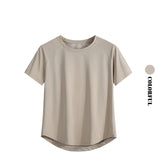 DRUR Summer Yoga Set Women Quick Dry Loose Tracksuit Short Sleeve Gym Tops Sports Shorts Suits Sportswear Outfits Activewear New 24 Hour Sport