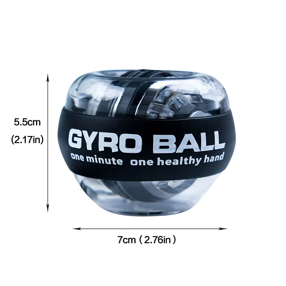 Self-Starting LED Gyro Ball for Hand and Wrist Strength